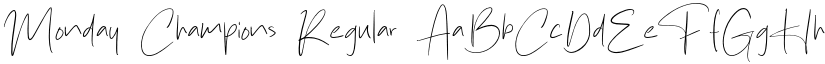Monday Champions Regular font