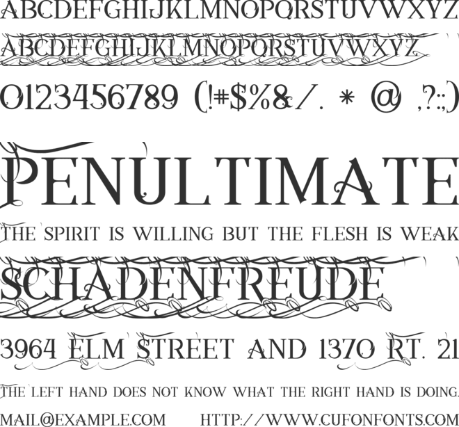 Annabel 1 font preview