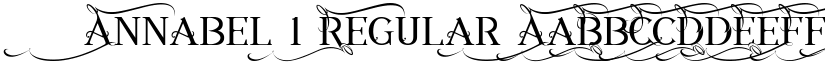 Annabel 1 Regular font