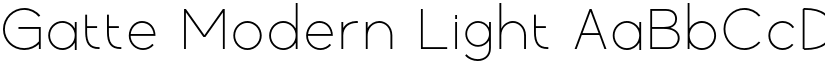 Gatte Modern Light font