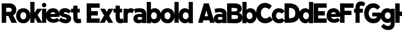 Rokiest Extrabold font