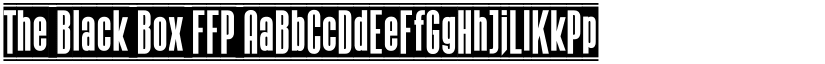 The Black Box FFP font