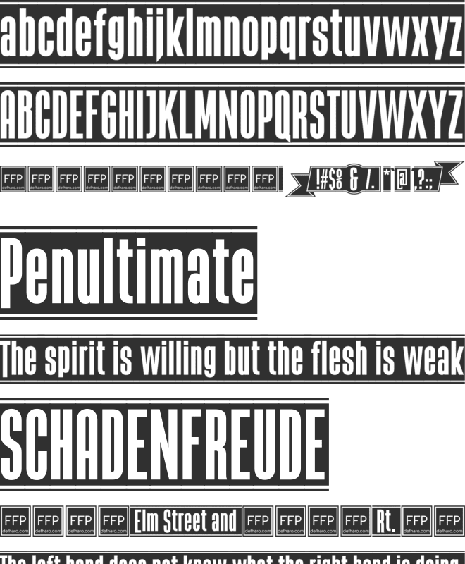 The Black Box font preview