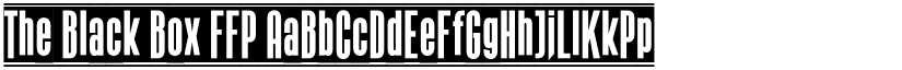 The Black Box FFP font