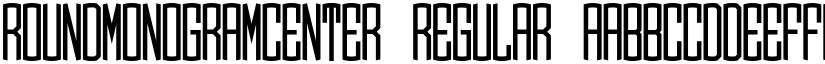 Round_Monogram_Center Regular font