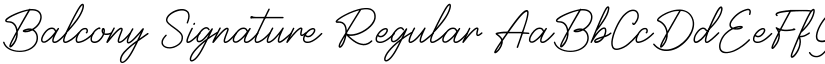 Balcony Signature Regular font