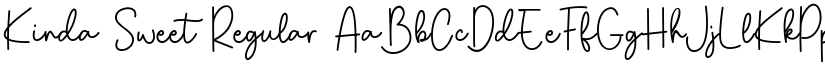 Kinda Sweet Regular font