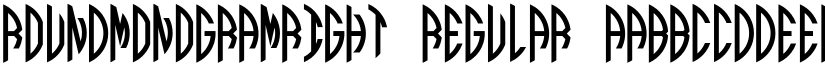 Round_Monogram_Right Regular font