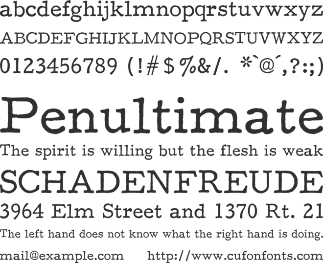 F25 Executive font preview