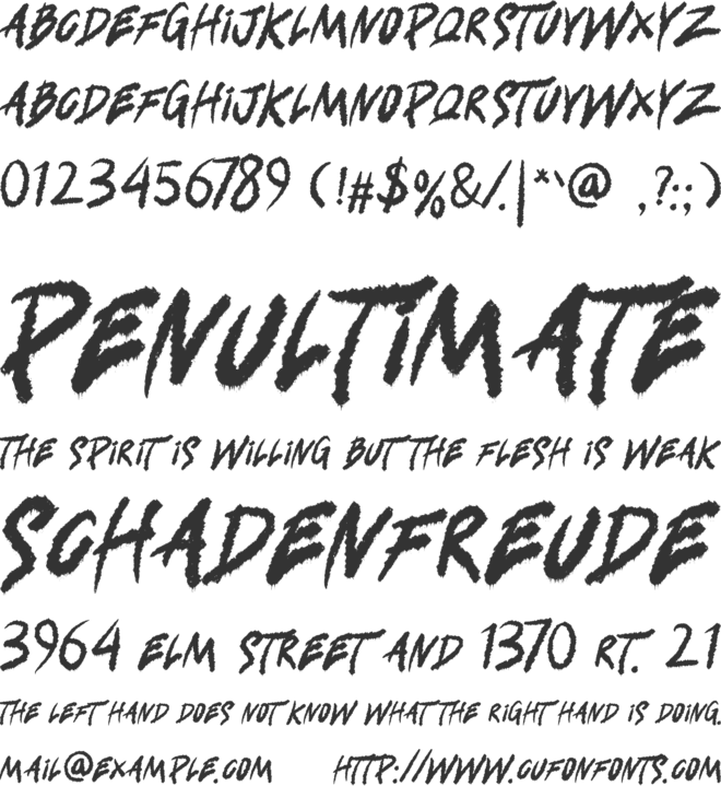 Trovinek font preview