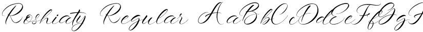 Roshiaty Regular font