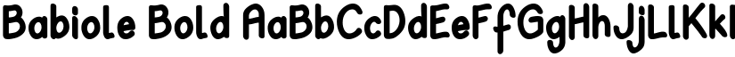 Babiole Bold font