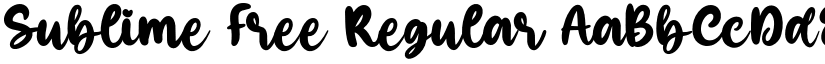 Sublime Free font download