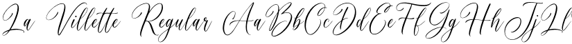 La Villette Regular font