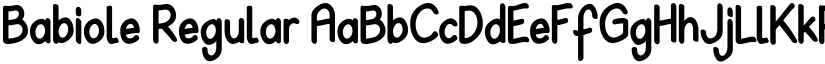 Babiole Regular font