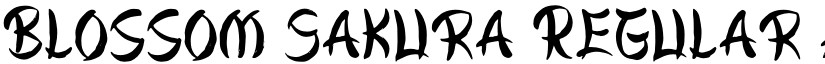 Blossom Sakura Regular font