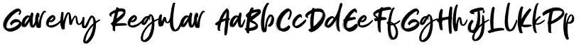 Garemy Regular font
