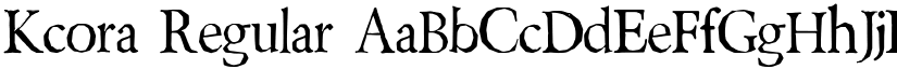 Kcora Regular font