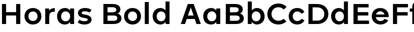 Horas Bold font