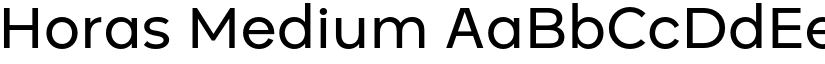Horas Medium font