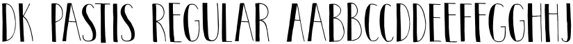 DK Pastis Regular font