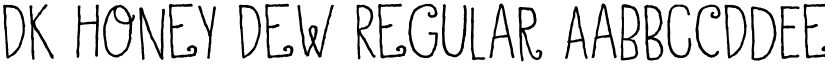 DK Honey Dew Regular font