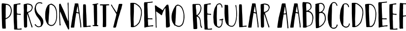 Personality DEMO Regular font