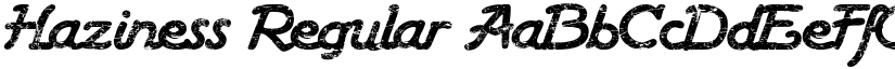 Haziness Regular font
