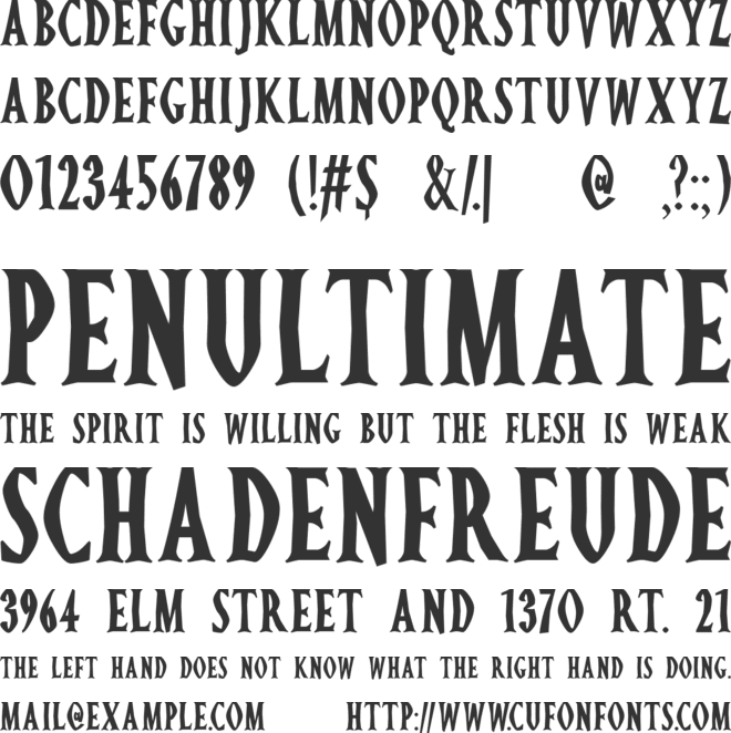 Ghostz font preview