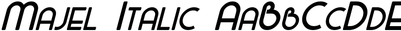 Majel Italic font