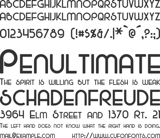 Majel font preview