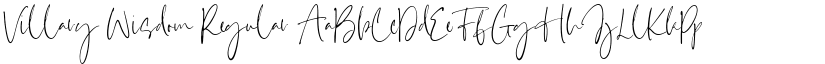 Villary Wisdom Regular font