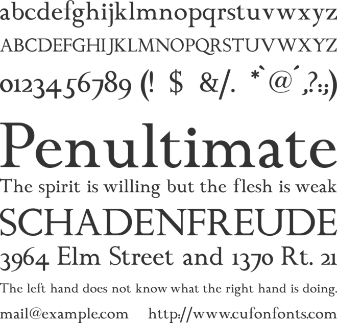 ChanticleerRoman font preview