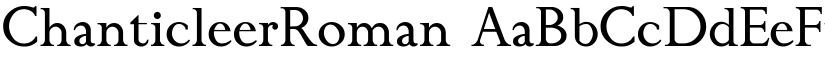 ChanticleerRoman font