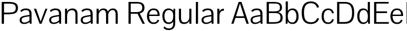 Pavanam Regular font