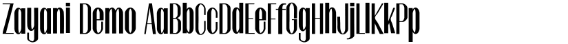 Zayani Demo font