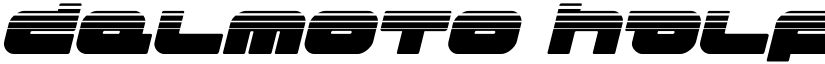 Delmoto Halftone Italic Regular font