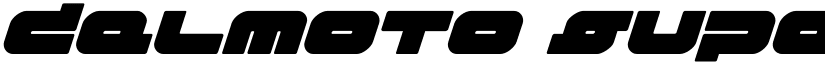 Delmoto Super-Italic Regular font
