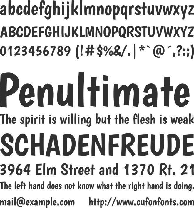 Boogaloo font preview
