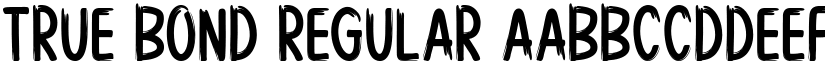 True Bond font download