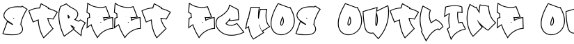 Street Echos Outline Outline font