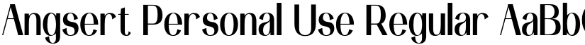 Angsert Personal Use Regular font