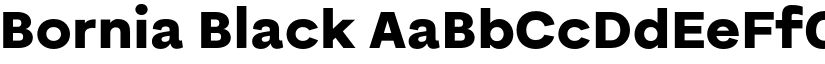 Bornia Black font
