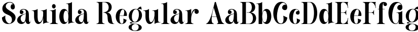 Sauida Regular font