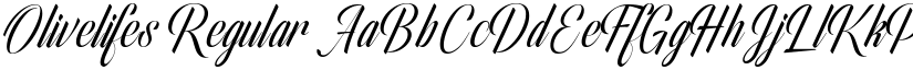 Olivelifes Regular font