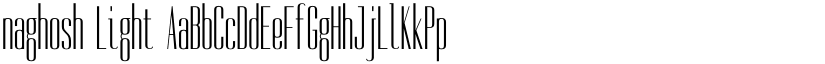 naghosh Light font