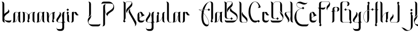 kamangir LP Regular font