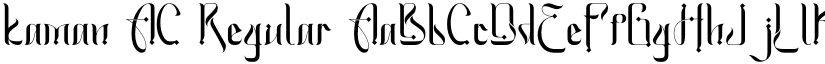 kaman AC Regular font
