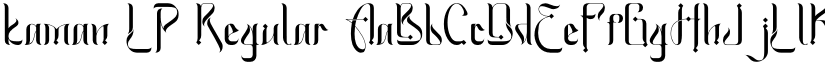kaman LP Regular font