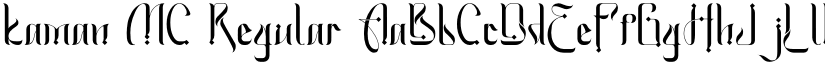 kaman MC Regular font
